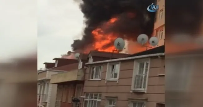 İstanbul’da yangın paniği: Mahalleli sokağa döküldü