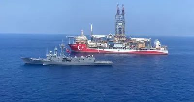 Türkiye’nin 4. sondaj gemisi Abdülhamid Han’a Deniz Kuvvetleri refakat ediyor