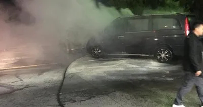 Bandırma-Bursa karayolu'nda benzinlikte çıkan araç yangını korkuttu #balikesir