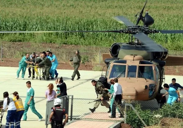 Askeri helikopter düştü