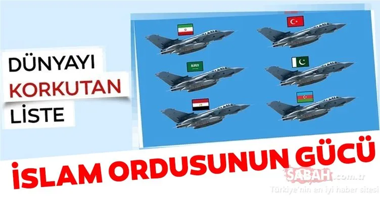 İslam ordularının askeri ve savaş güçleri! 34 İslam ülkesi ve orduları