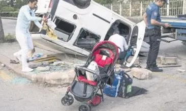 Başkentte trafik kazası: Biri bebek 8 yaralı
