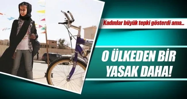 Kadınlara bisiklet sürmek yasaklandı