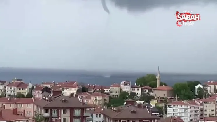 Şile’de oluşan hortum kamerada | Video