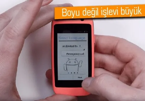 Dünyanın en küçük akıllı telefonu