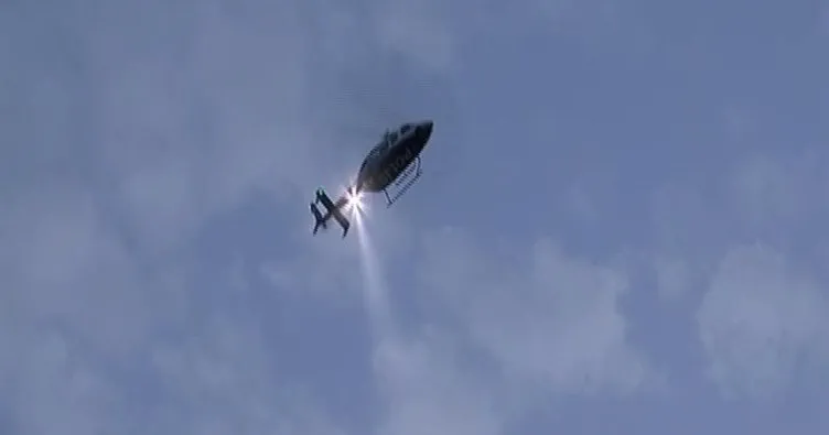 Son dakika: Sultanbeyli’de helikopter destekli asayiş uygulaması