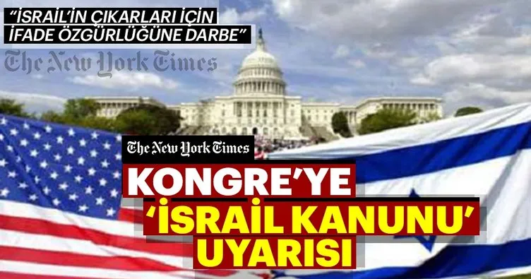 ABD’de Kongre’ye “İsrail Kanunu” uyarısı