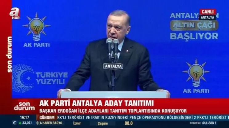 Son Dakika: Başkan Erdoğan açıkladı: İşte AK Parti Antalya İlçe Belediye Başkan Adayları! | Video