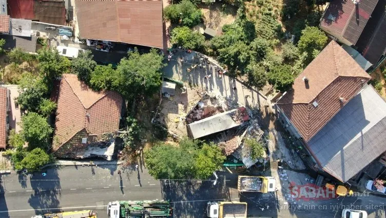 İstanbul’da akılalmaz olay: Kamyon çatıya uçtu