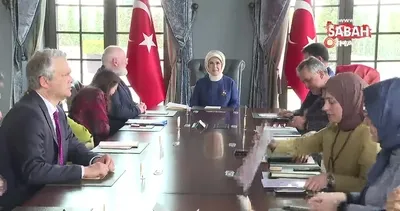 Emine Erdoğan, AB Komisyonu Kıdemli Başkan Yardımcısı Timmermans ile bir araya geldi | Video