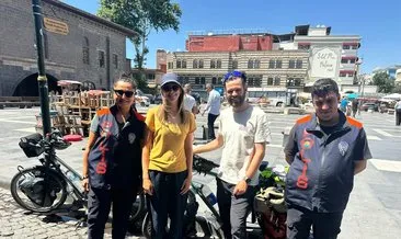 Bisikletle 3 bin 700 kilometreden Sur’u görmeye geldiler #diyarbakir