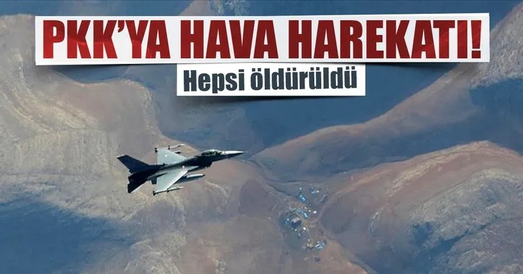 PKK’ya yönelik hava harekatı: 8 terörist öldürüldü