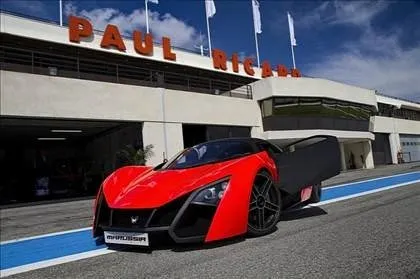 Marussia b2 синий салон