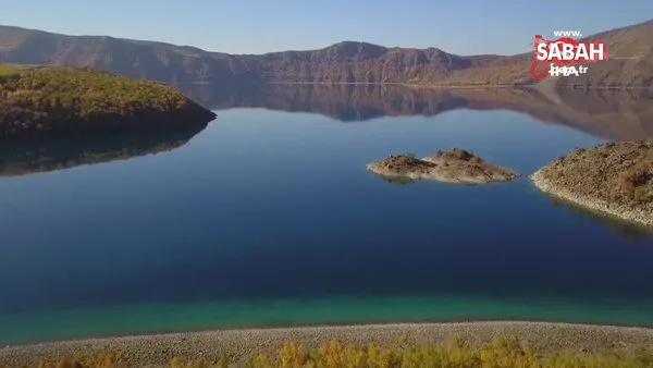 Yeryüzü cenneti Nemrut Kalderası’nda sonbahar güzelliği | Video