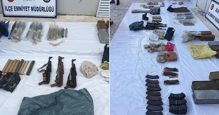 Şırnak’ta PKK’ya ait silah ve mühimmat ele geçirildi