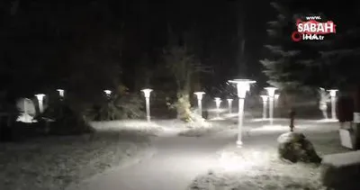 Abant Gölü Milli Parkı karla kaplandı | Video