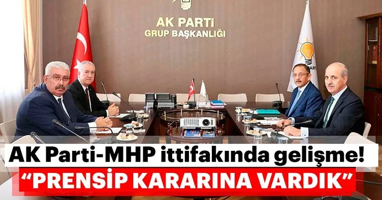 AK Parti-MHP ittifakında son dakika gelişmesi