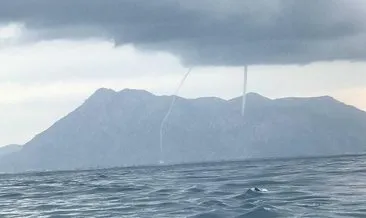 Antalya’da panik: Denizdeki hortumlar korkuttu!