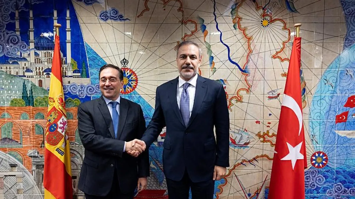 Bakan Fidan, İspanyol mevkidaşı Albares ile Brüksel’de görüştü Bakan Fidan, İspanyol mevkidaşı Albares ile Brüksel’de görüştü