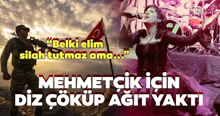 Ünlü şarkıcı Aydilge sahnede Mehmetçik için diz çöküp ağıt yaktı! Barış Pınarı Harekatı’na ünlü isimlerden destek çığ gibi büyüyor!