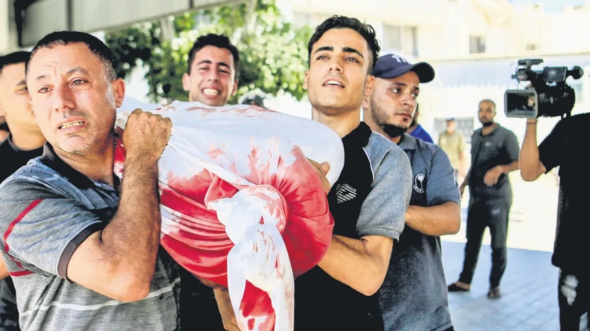 İsrail'in Gazze'ye düzenlediği saldırıda hayatını kaybeden polis müdürüne ait bir görsel.