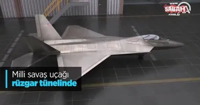 Milli savaş uçağı rüzgar tünelinde