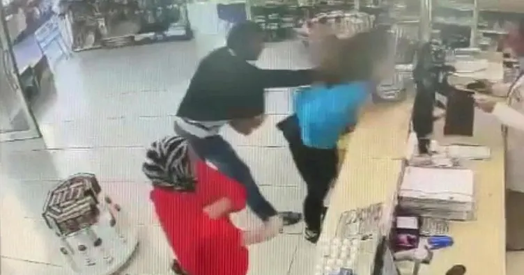 İstanbul’da eczanede genç kadına yumruklu saldırı