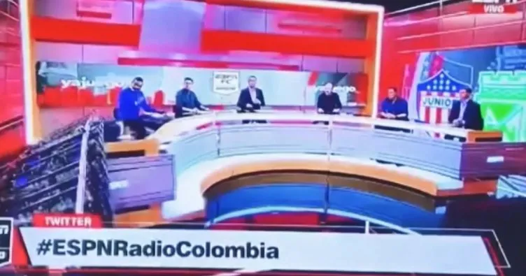 Kolombiya’da şoke eden kaza! Canlı yayında…