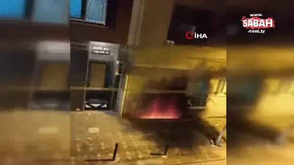 Zeytinburnu'nda yangın: Mahsur kalan vatandaş çığlık çığlığa yardım istedi | Video