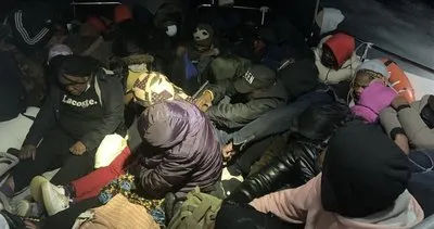 Türk karasularına itilen 37 göçmen kurtarıldı #balikesir