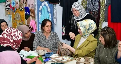 Vali Çiçek’in eşi Berna Çiçek, kursları ziyaret etti