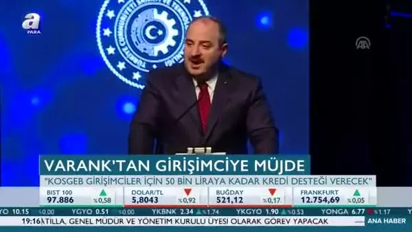 Bakan Varank'tan girişimciye müjde