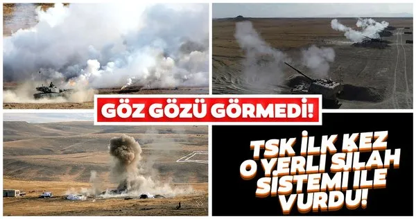 Ateş Serbest 2020 tatbikatından son dakika görüntüleri! Yerli ve milli silah sistemleri ilk kez kullanıldı...