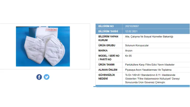 SON DAKİKA | Bakanlık açıkladı: 41 maske markası güvensiz çıktı! Sakın bu maskeleri kullanmayın!