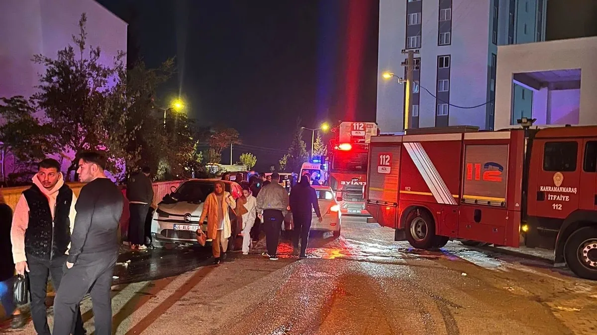 Kahramanmaraş’ta apartman otoparkında korkutan yangın Kahramanmaraş’ta apartman otoparkında korkutan yangın