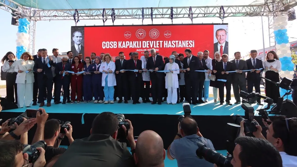Sağlık Bakanı Memişoğlu Tekirdağ’da hastane açılışını gerçekleştirdi Sağlık Bakanı Memişoğlu Tekirdağ’da hastane açılışını gerçekleştirdi