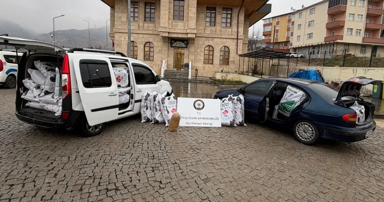 Sivas’ta 1 ton kaçak tütün ele geçirildi