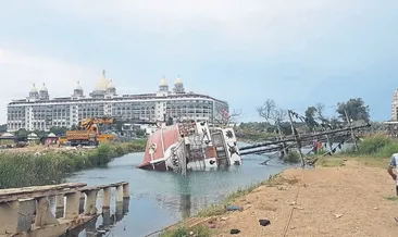 Irmakta tekne devrildi