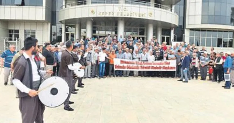 Sanayi esnafından davullu teşekkür