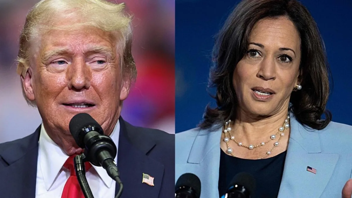 Son seçim anketi: Kamala Harris az farkla Trump'ın önünde