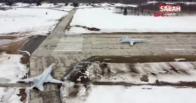 Rusya’dan Belarus’ta bombardıman uçaklarıyla tatbikat | Video