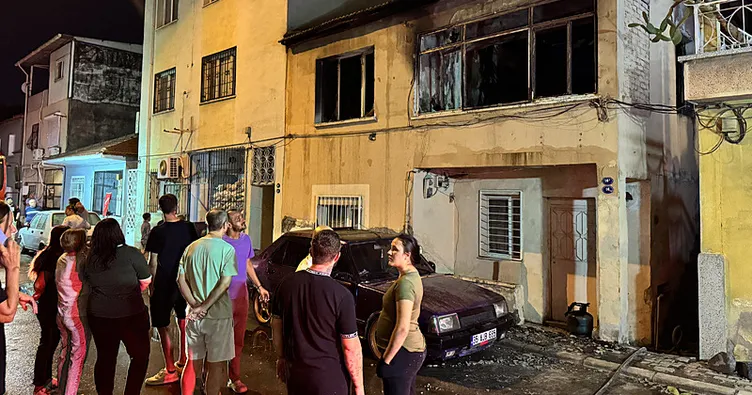 İzmir Çiğli’de evde yangın çıktı!