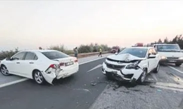 Otoyolda zincirleme trafik kazası