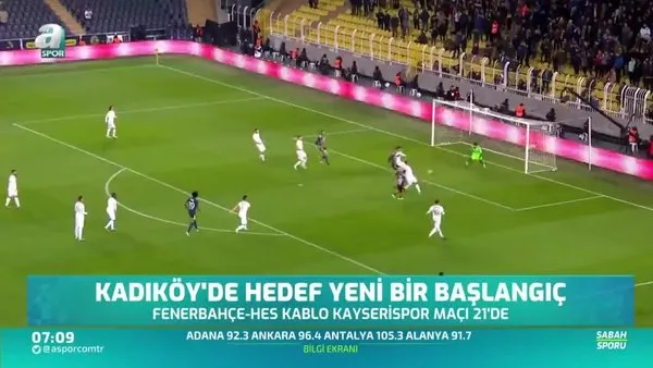 Fenerbahçe-Kayserispor maçı canlı anlatımı! Karşılaşmayı canlı izle! | Video