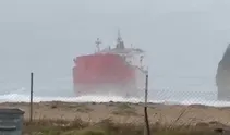 Çatalca’da gemi karaya oturdu!