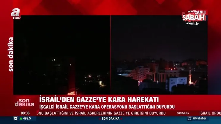 Son dakika: İşgalci İsrail ordusu çığırından çıktı! Karadan saldırmaya başladılar | Video