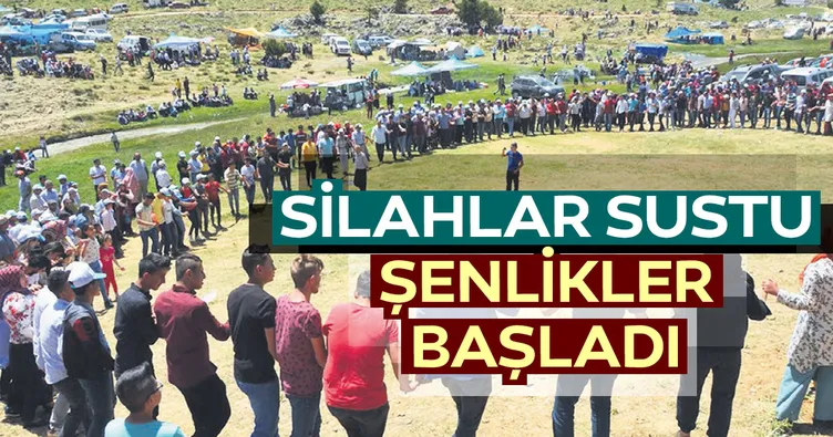 Silahlar sustu şenlikler başladı