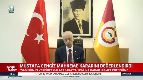 Galatasaray Başkanı Mustafa Cengiz'den adaylık açıklaması! | İZLE