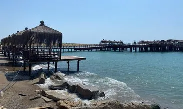 Lüks oteller, kendi müşterisi için denizi kapatıyor #antalya