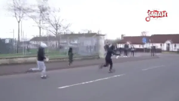 Kuzey İrlanda’da polis aracına molotoflu saldırı | Video